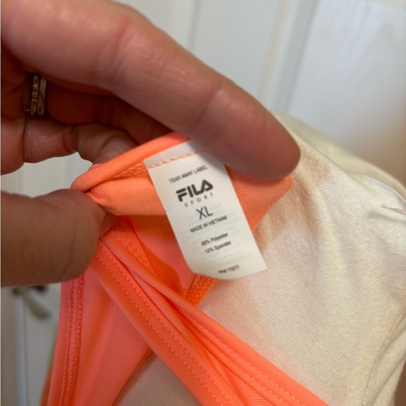 Fila Racerback Women's Coral Tank Top - Picture 6 of 6